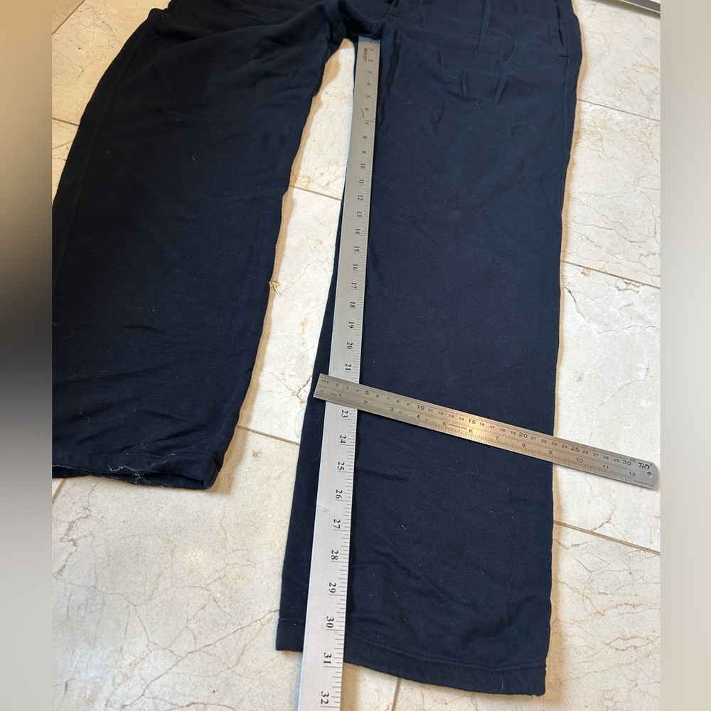 James Perse Black Joggers, 100% Supima Cotton, tie waist, side pockets, Men’s XL - Picture 7 of 14